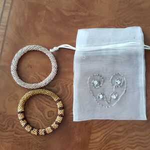 BRACELETS Hand Crafted crochet, set of 2